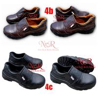 Gambar sepatu safety pendek slip on kulit asli - 4B COKLAT SLOP, 41 dari NRR 5P4T03_NEW undefined 1 Tokopedia