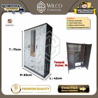 Gambar Lemari Pakaian Modern 3 Pintu Minimalis / Lemari Mewah Murah Palembang dari Wilco Furniture Palembang undefined 1 Tokopedia