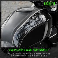 Gambar XSR 155 Cover Tanki "The Infinite" / Cover Tangki / Pelindung Tangki Motor / Penutup Tangki - HITAM POLOS DOFF / GLOSSY dari DMWORK MOTORCYCLE undefined 1 Tokopedia