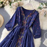 Gambar Bora midi dress tunik wanita shakila korean style - Navy dari AG Apparel Store undefined 2 Tokopedia