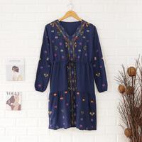 Gambar Bora midi dress tunik wanita shakila korean style - Navy dari AG Apparel Store undefined 5 Tokopedia