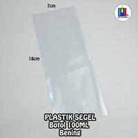 Gambar PLASTIK SEGEL BOTOL 100ml BENING - 50pcs dari Toko Skyla undefined 2 Tokopedia
