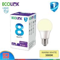 Gambar ECOLINK Lampu 8W LED 8Watt Bulb Bohlam 8 Watt - 3000K WarmWhite Kuning dari Sadar Jaya Maju undefined 2 Tokopedia