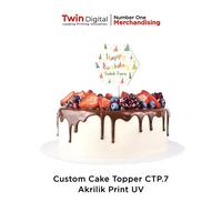 Gambar Tusukan Kue Ulang Tahun Acrylic- Dekorasi Kids Cake Topper Anak CTP.7 - Bening, Kecil 1 Sisi dari twindigital.id undefined 1 Tokopedia