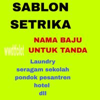 Gambar SABLON SETRIKA NAMA BAJU - gambar, 2×5 dari wwdtfclothing undefined 1 Tokopedia