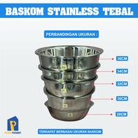 Gambar Calypso Baskom Stainless Tebal 28cm |Mangkok Baskom 28 cm Anti Karat dari Prima Perabot undefined 5 Tokopedia