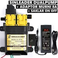 Gambar Paket Misting Kabut 30 titik nozzle sprayer pompa DC 12V Selang 50M dari deliandra undefined 2 Tokopedia