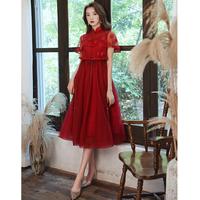 Gambar Gaun Pesta 2210010 Merah Lengan Pendek Leher Shanghai Party Dress dari ChristianTungOfficial undefined 1 Tokopedia