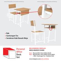 Gambar Set Meja Bangku Belajar / Sekolah Kayu Besi. Harga Minim Order 25 Set. dari PODS Workshop undefined 4 Tokopedia