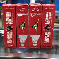 Gambar SHUTTLECOCK BADMINTON SUPERMAN DELUXE DX MERAH ISI 6 ORIGINAL dari GrosirSports undefined 1 Tokopedia