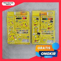 Gambar 365 STATIONERY SET #40972 Paket Alat Tulis Karakter Fancy - S8837B - Emoji1 dari 365belanja undefined 1 Tokopedia