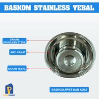 Gambar Calypso Baskom Stainless Tebal 14 cm |Mangkok Baskom 14 cm dari Prima Perabot undefined 2 Tokopedia