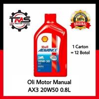 Gambar 1 DUS OLI SHELL ADVANCE AX3 0,8L HARGA GROSIR OLI MOTOR MANUAL dari TWO MOTOR SPORT undefined 1 Tokopedia