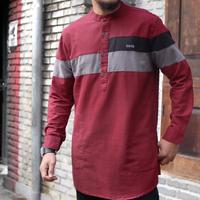 Gambar baju koko qurta pria lengan panjang original saviq linen premium - Abu-abu, M dari Nblashopbdg undefined 2 Tokopedia