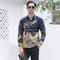 Gambar Batik Prabuseno Kemeja Pria Katun Lengan Panjang Slimfit Danar Navy - S dari Butik Batik Prabuseno undefined 1 Tokopedia