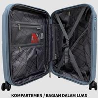 Gambar Koper PRESIDENT 1918-28 ANTI PECAH ORIGINAL Hardcase 20 24 28 INCHI - LIGHT BLUE, 20 INCHI dari wijayaworks undefined 5 Tokopedia