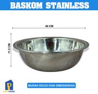 Gambar Calypso Baskom Stainless 40cm|Mangkok Adonan Mixing Bowl 40 cm dari Prima Perabot undefined 4 Tokopedia