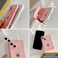 Gambar Stand Holder Case iPhone 12 13 PRO MAX Softcase Bening Silicone Lens - iPhone 12 PRO, White dari Axcase undefined 4 Tokopedia