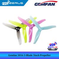 Gambar Gemfan Hurricane 3016 3-Blade 3inch for Freestyle FPV Drone Propeller - Blue dari Zerius undefined 1 Tokopedia