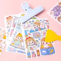 Gambar Stiker 1 Set Import isi 16 Lembar Cute Scrapbook (Free Kape Stiker) - Pink Es Cream dari Paopao.Store undefined 3 Tokopedia