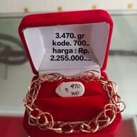 Gambar gelang rante emas dari toko mas aura gold undefined 1 Tokopedia