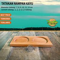 Gambar Tatakan nampan kayu tatakan kopi kafe tatakan mug cangkir gelas tray - 7 cm, 1 lubang dari CV. Sangkayu undefined 1 Tokopedia