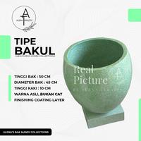 Gambar BAK KAMAR MANDI GENTONG AIR KERAMIK MINIMALIS UNIK TIPE BAKUL dari Alena Terrazzo undefined 4 Tokopedia