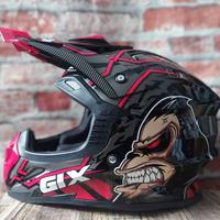 Gambar GIX CROSS GORILLA - HELM CROSS MOTIF GORILA - BLACK RED, M dari Helmet Bay undefined 2 Tokopedia
