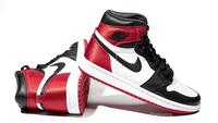 Gambar Sepatu Nike Jordan 1 Black Satin Pk. Ori 1:1 - High QY Bergaransi TOKO - Merah, 41 dari 2trusted Bandung undefined 4 Tokopedia