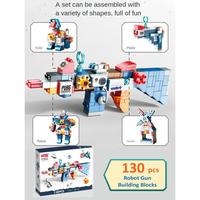 Gambar Feelo Robot Gun building blocks compatible with lego duplo - 130 pcs dari maple toys undefined 4 Tokopedia
