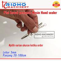 Gambar Plat kawat pemanas Mesin Hand Sealer Lebar 3mm X 20cm sampai 100cm - 3mm X 30cm dari RIDHO MACHINERY undefined 2 Tokopedia