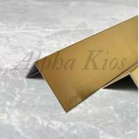 Gambar List Plat Siku Stainless/Silver/Rose/Gold/Black/10x20mmxP3050mmxT0,8mm - Silver Miror dari Alpha Kios undefined 5 Tokopedia