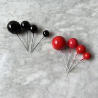 Gambar Cake topper hiasan kue bola hitam merah emas perak biru pink putih - Hitam dari Hiasan Kue Kita undefined 3 Tokopedia