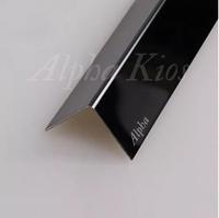 Gambar List Plat Siku Stainless/Silver/Rose/Gold/Black/10x20mmxP3050mmxT0,8mm - Silver Miror dari Alpha Kios undefined 3 Tokopedia