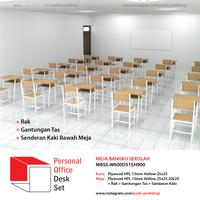 Gambar Set Meja Bangku Belajar / Sekolah Kayu Besi. Harga Minim Order 25 Set. dari PODS Workshop undefined 1 Tokopedia