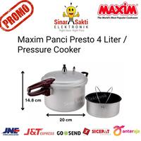 Gambar Panci Presto Maxim 4L 4 Liter L lt 20cm Pressure Cooker Pelunak Daging - Bubble / Kardus dari Sinar Sakti Elektronik Malang undefined 1 Tokopedia