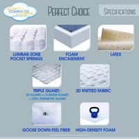 Gambar kasur springbed comforta perfect choice matras spring bed pocket latex - 90x200cm dari office furniture palembang undefined 5 Tokopedia