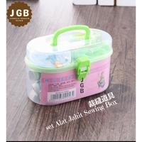 Gambar set Alat Jahit Sewing Box Set Peralatan Benang Jarum Lengkap Praktis dari jendela grosir besar undefined 5 Tokopedia