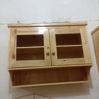 Gambar kitchen Set Kayu Jati Belanda Custom / Rak Penyimpanan Alat Dapur - P170 L45 T60 dari Vezmebel undefined 4 Tokopedia