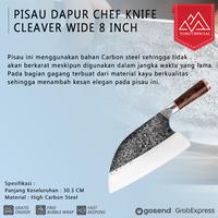Gambar XITUO PISAU DAPUR CHEF KNIFE CLEAVER WIDE 8 INCH PISAU GOLOK - LZJ-9 dari Toso Mart undefined 1 Tokopedia