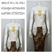 Gambar Indah KEBAYA KUTUBARU MODERN LENGAN PANJANG BORDIR SENADA KATUN - Putih Tulang BW, S dari anisstore33 undefined 1 Tokopedia