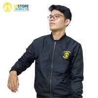 Gambar UI STORE Jaket Bomber Panjang Pria & Wanita Official Merchandise Universitas Indonesia Bahan Polyester Zipper Depan Casual Basic Parasut - Army, M dari UI Store ID undefined 1 Tokopedia
