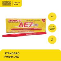 Gambar PULPEN STANDARD AE7 0.5 (1 PACK) - MERAH dari Toko Alat Tulis Makadata undefined 4 Tokopedia