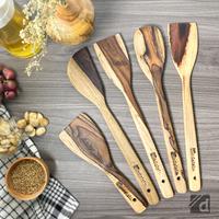 Gambar (SET ISI 5) Spatula, Sutil, Sendok Sayur, Centong, Solet, Sepatul Kayu - Sonokeling dari Dadalala undefined 4 Tokopedia