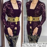 Gambar Kebaya bali | kebaya jadi sofia | kebaya bali modern - Kuning sandat, XXL dari anisstore33 undefined 2 Tokopedia