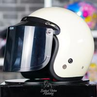 Gambar HELM BOGO DEWASA DAG RETRO 02 SOLID ORIGINAL PREMIUM STANDART SNI - Gunmet Glossy, Helm Saja dari BAKUL HELM MALANG undefined 2 Tokopedia
