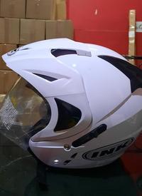Gambar Helm INK TERBARU Dobel Visor type T1 PUTIH dari MeryHelmet undefined 2 Tokopedia