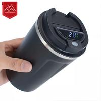 Gambar TUMBLER LED SUHU GELAS KOPI 500ML MUG STAINLESS THERMOS COFFEE TERMOS - Hijau dari Toso Mart undefined 4 Tokopedia