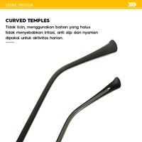 Gambar Kacamata Frame Cat Eye Desain Elegan Plastik TR90 Lentur Lensa Photocromic Blueray Glasses Anti Cahaya Biru Fashion Modis Gaya Korea Eyewear Pria Wanita IOOI 214212 - Black, Blueray Normal dari IOOI.kacamata undefined 3 Tokopedia