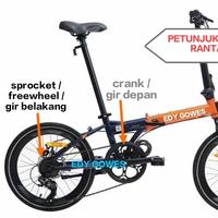 Gambar Rantai sepeda 6 speed / 7 speed - PACIFIC dari Edygowes undefined 5 Tokopedia